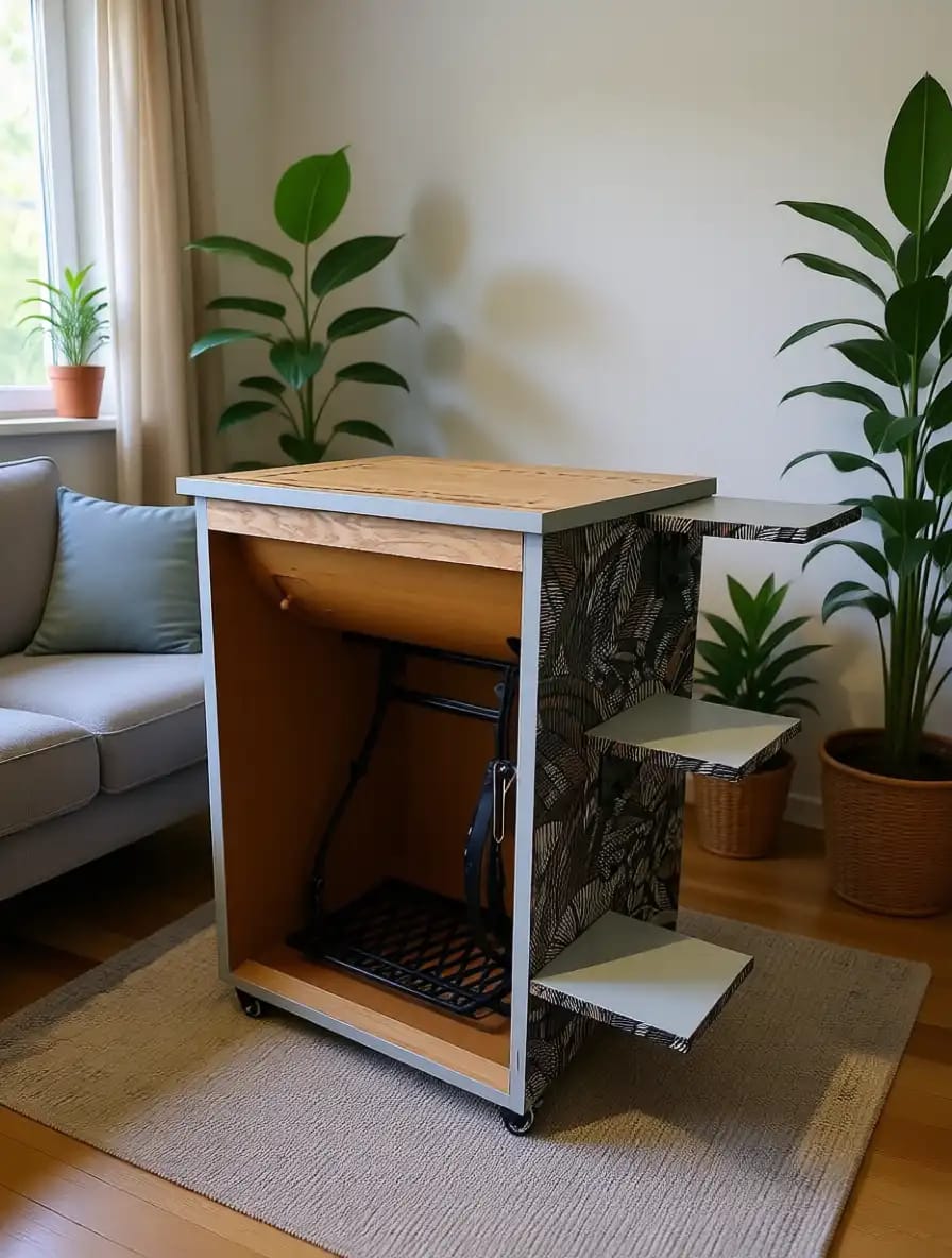Vintage Nähmaschinentisch – Design trifft Funktion – Bild 2