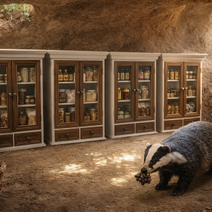 Vintage Vitrine aus Holz – Upcycling Design