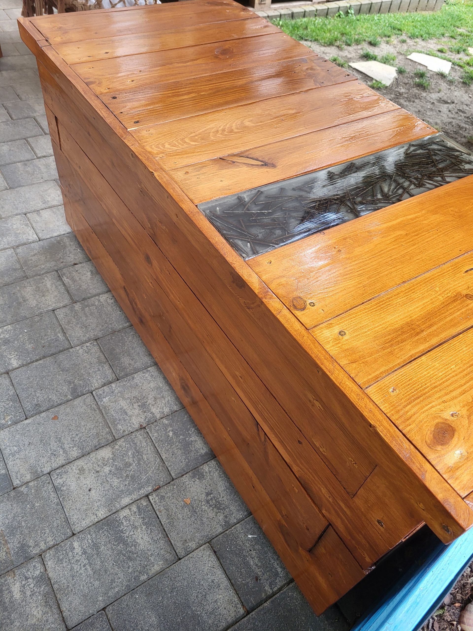 Einzigartige Gartenlounge aus Palettenholz – Bild 9