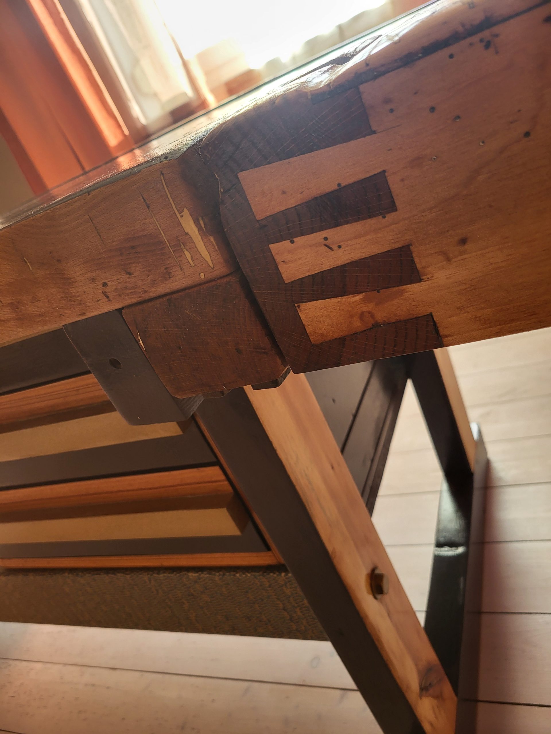 Werkbank neu gedacht - 210 cm Möbelunikat – Bild 2