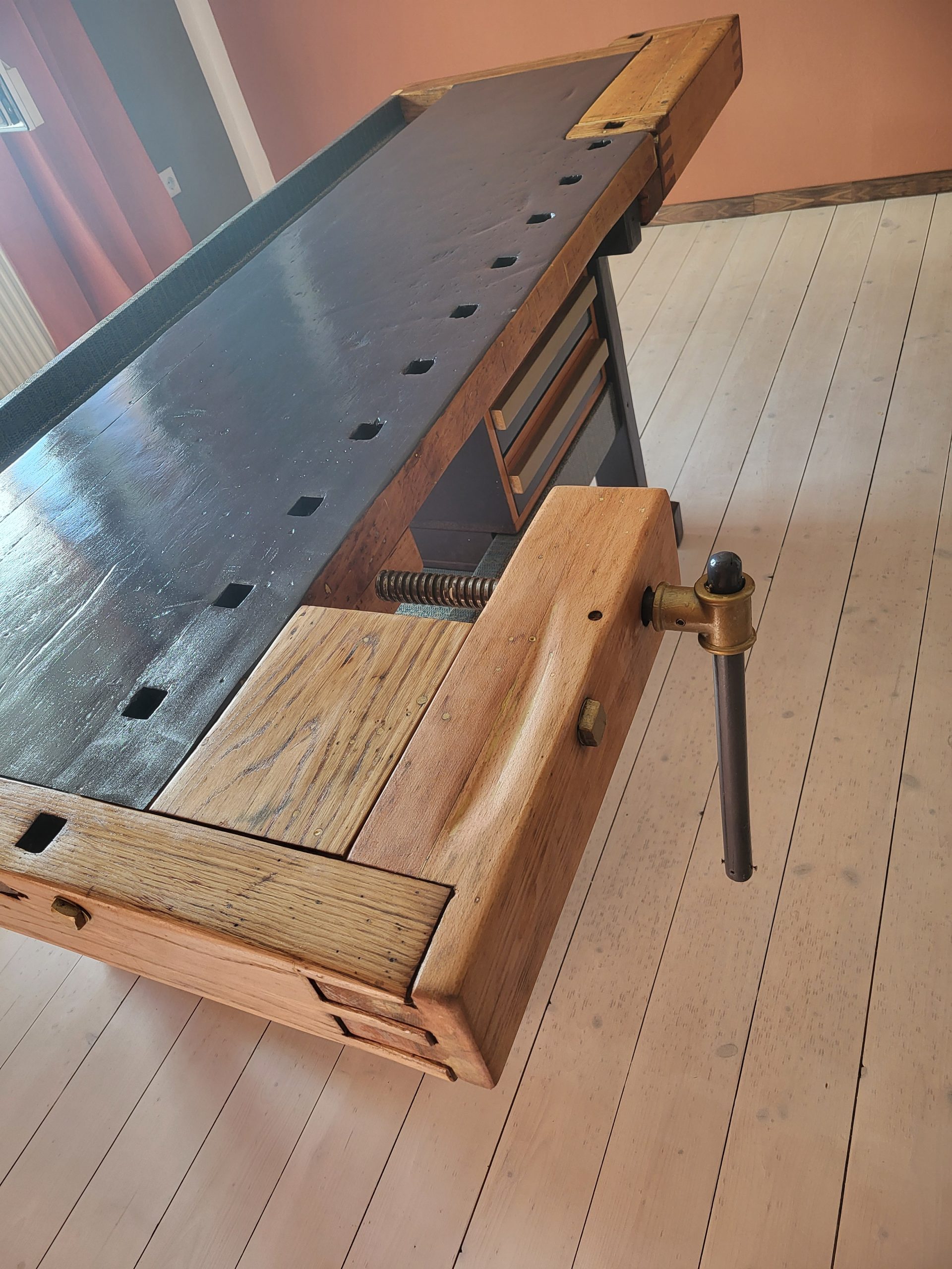 Werkbank neu gedacht - 210 cm Möbelunikat – Bild 8
